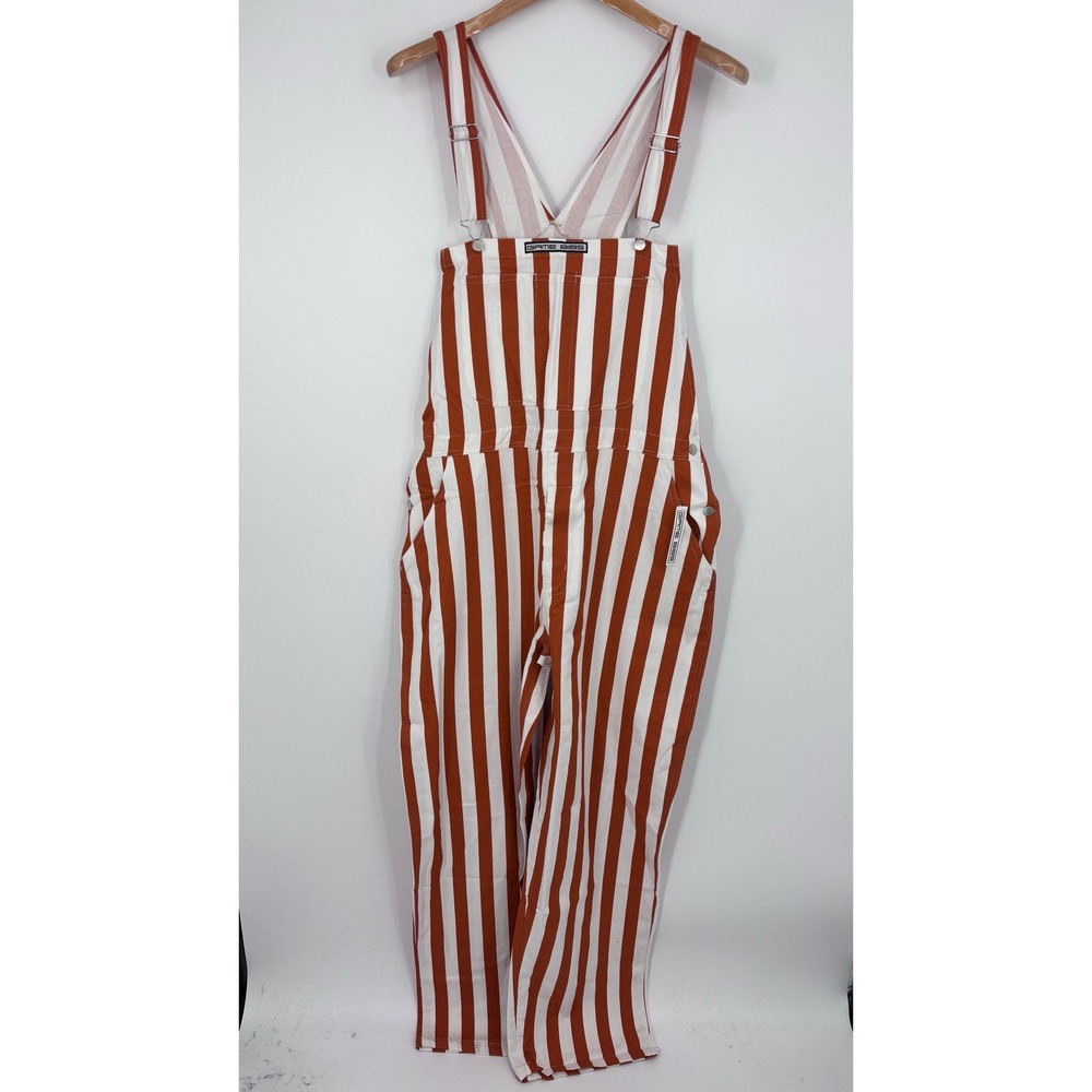 NEW Game Bibs Texas Longhorns Striped Overalls Men 44x34 Tailgate Spirit Gameday